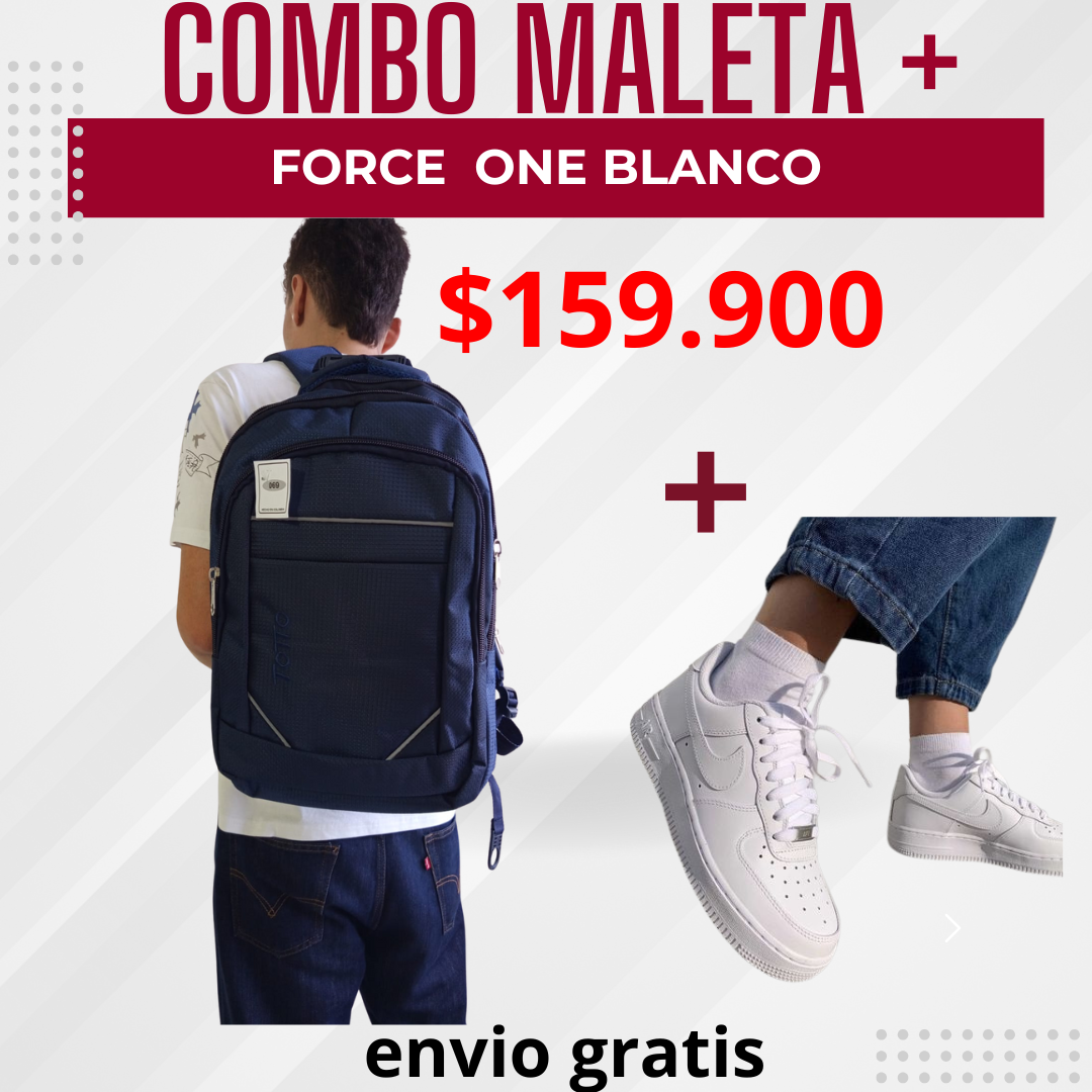 Combo maleta totto 069 y tenis force one