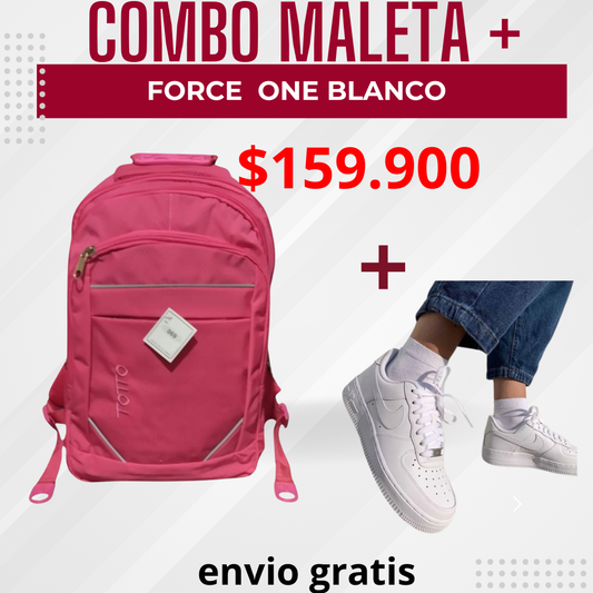Combo maleta totto 069 y tenis force one