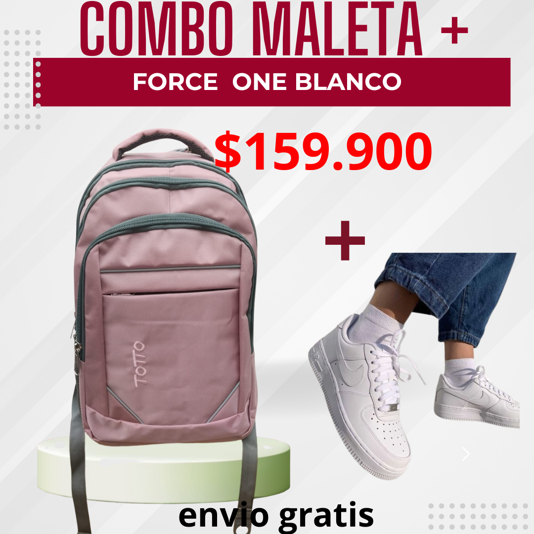 Combo maleta totto 069 y tenis force one