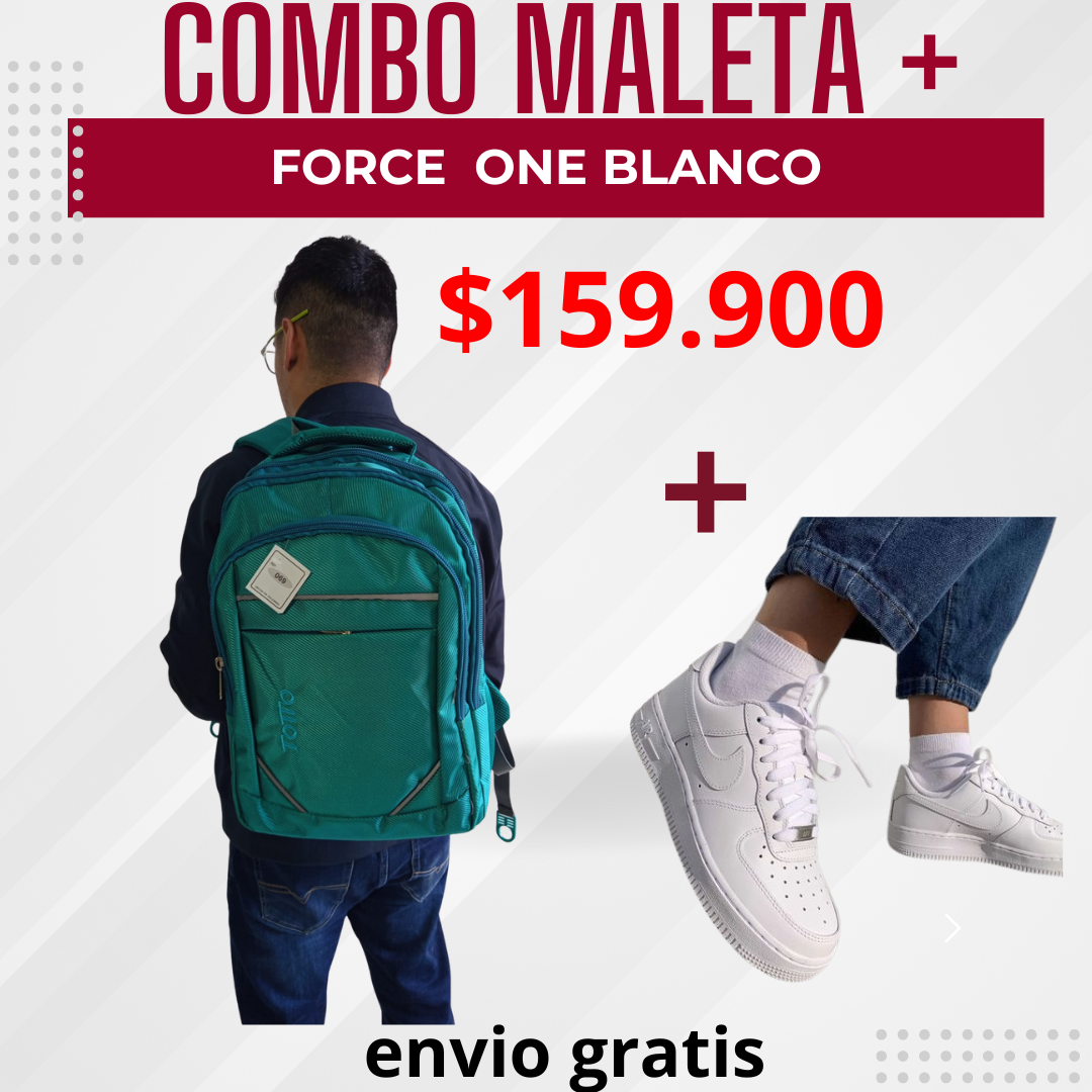 Combo maleta totto 069 y tenis force one