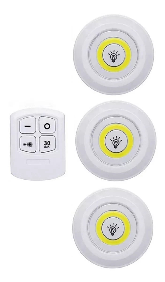 Luz Led x 3 unidades con control ENVIO GRATIS